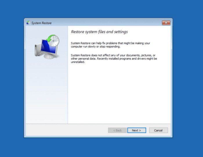 Restore Computer to Previous State